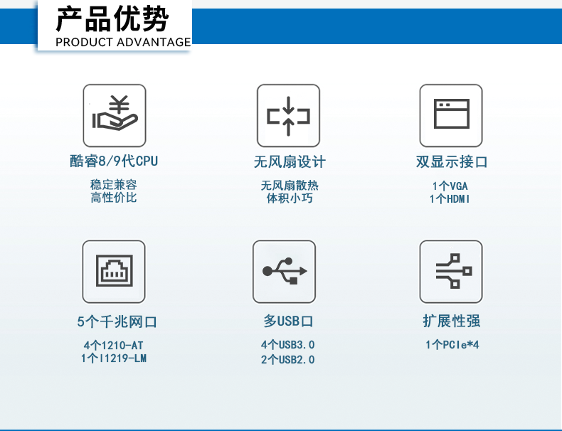 酷睿8/9代無風(fēng)扇嵌入式工控機,雙顯迷你工業(yè)主機廠家,DTB-3065-H110.png