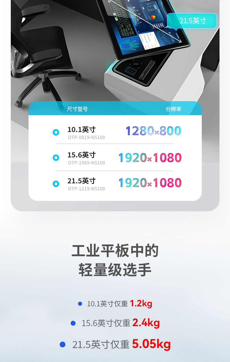 10.1/15.6/21.5寸工業(yè)平板電腦,IP65防護,10點電容觸控屏,DTP-1569-N5100.jpg